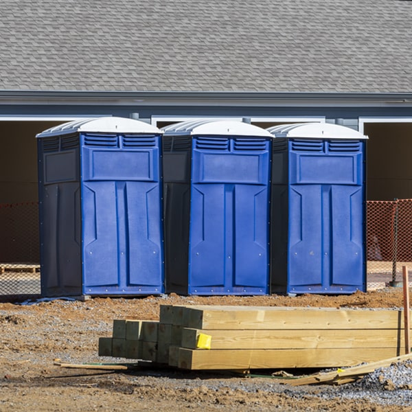 how do you dispose of waste after the porta potties have been emptied in New Castle